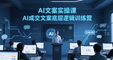 AI文案实操课，AI成交文案底层逻辑训练营-优优云网创