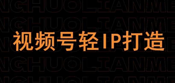 视频号线上课程，视频号轻IP打造-优优云网创