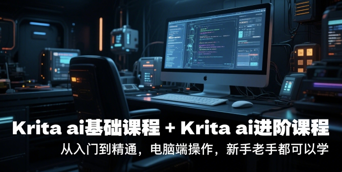 krita ai基础课程+Krita ai进阶课程，从入门到精通，电脑端操作，新手老手都可以学-优优云网创