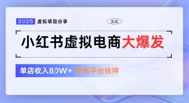 小红书虚拟电商项目，平台大力免费流量扶持，低门槛1拖3玩法-优优云网创