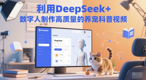 利用DeepSeek+数字人制作高质量的养宠科普视频-优优云网创