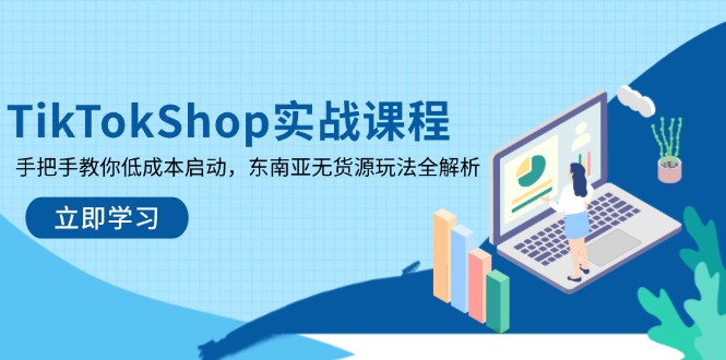 （14269期）TikTokShop实战课程，手把手教你低成本启动，东南亚无货源玩法全解析-优优云网创