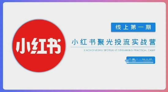小红书聚光陪跑第一期，教你从0到1玩转小红书聚光投流，搭建小红书付费投流团队，更快的见到效果-优优云网创