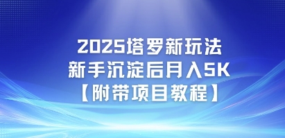2025塔罗新玩法，新手沉淀后月入5K【附带项目教程】-优优云网创