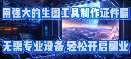 用强大的生图工具制作证件照，无需专业设备，轻松开启副业-优优云网创