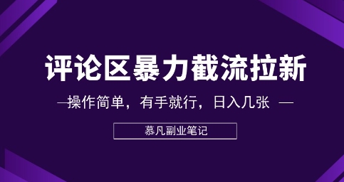 评论区暴力截流拉新：捡钱项目，操作简单，有手就行，日入几张-优优云网创