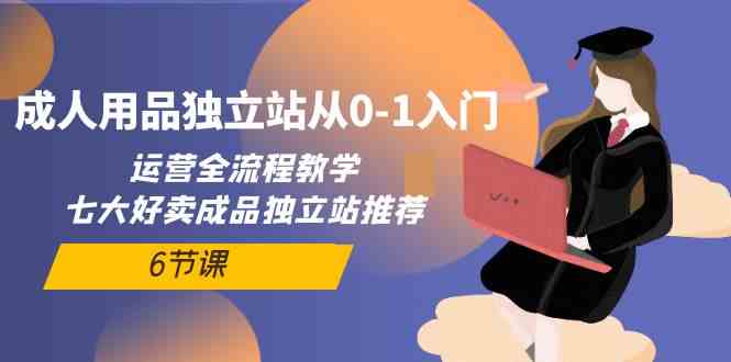 成人用品独立站从0-1入门，运营全流程教学，七大好卖成品独立站推荐（6节课）-优优云网创