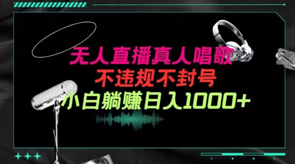 抖音24小时无人直播音乐，不违规，不封号纯撸音浪，小白实操当天日入1000+-优优云网创