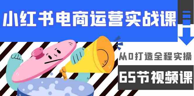 小红书电商运营实战课，​从0打造全程实操（63节视频课）-优优云网创