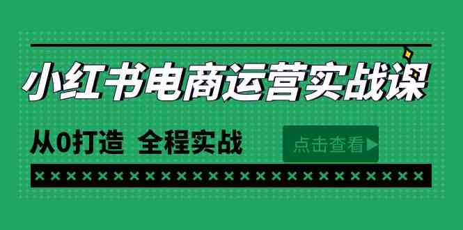 （9946期）最新小红书·电商运营实战课，从0打造  全程实战（65节视频课）-优优云网创