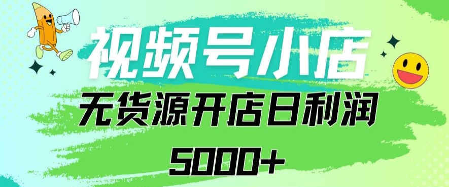 视频号无货源小店从0到1日订单量千单以上纯利润稳稳5000+-优优云网创