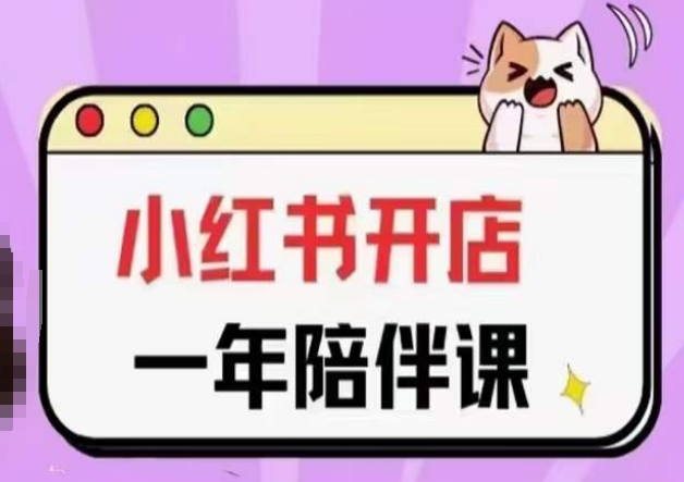 三九小红书开店一年陪伴课(更新)，从0到1玩赚小红书开店-优优云网创
